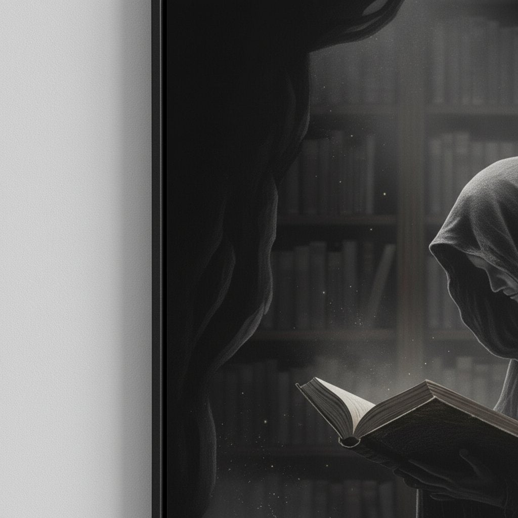 Academic Spectre: Quiet Despair Museum-Quality Art Print detail close up 11