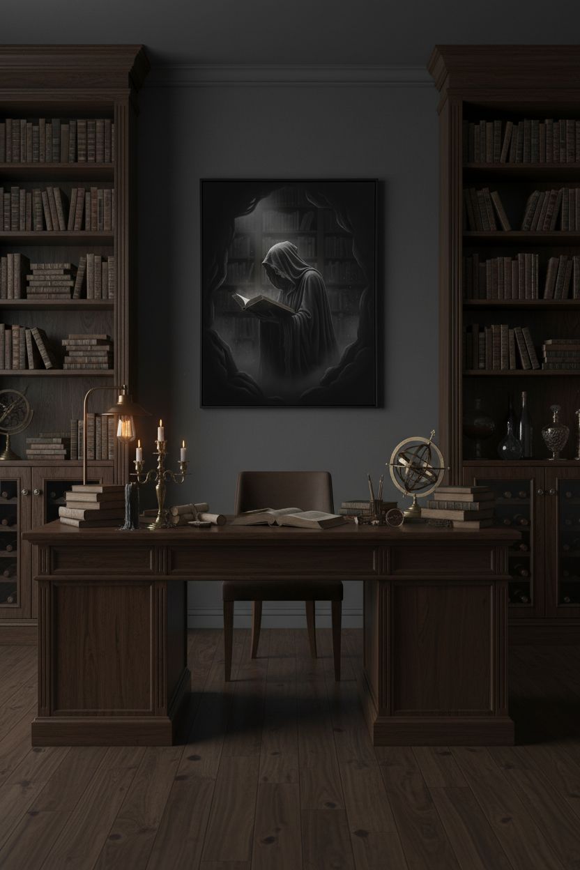 Academic Spectre: Quiet Despair Museum-Quality Art Print wall art room scene 2