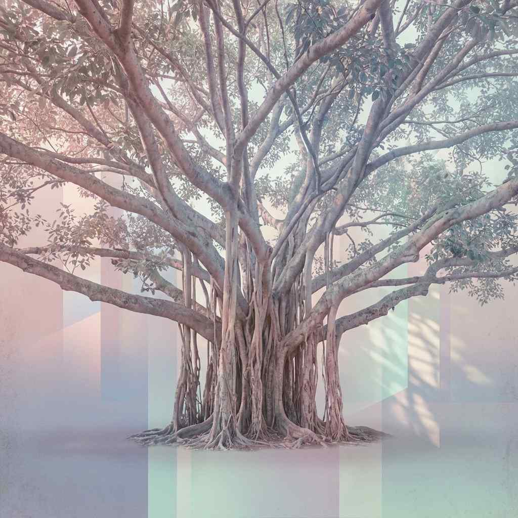 Arboreal Echoes in the Neon Dusk