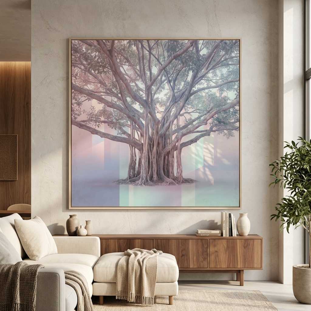 Arboreal Echoes in the Neon Dusk