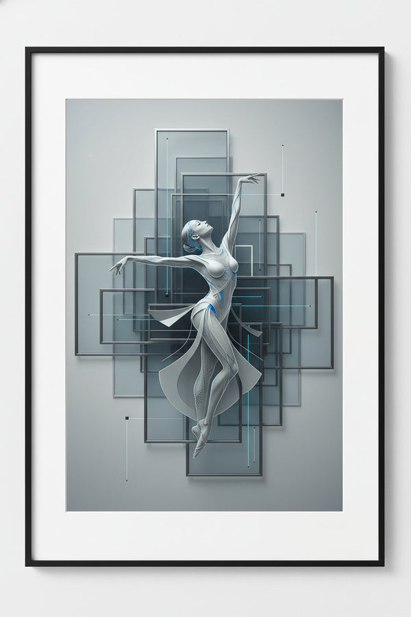 Architectural Movement: Abstract Figure Print main artwork
