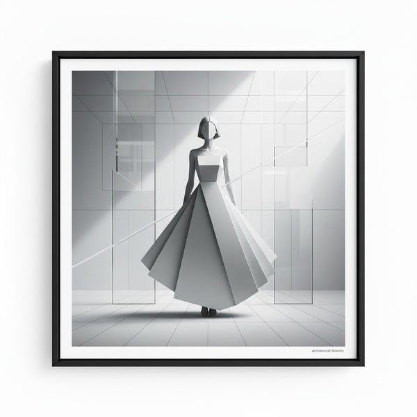 Architectural Muse: Minimalist Silhouette Art Print main artwork