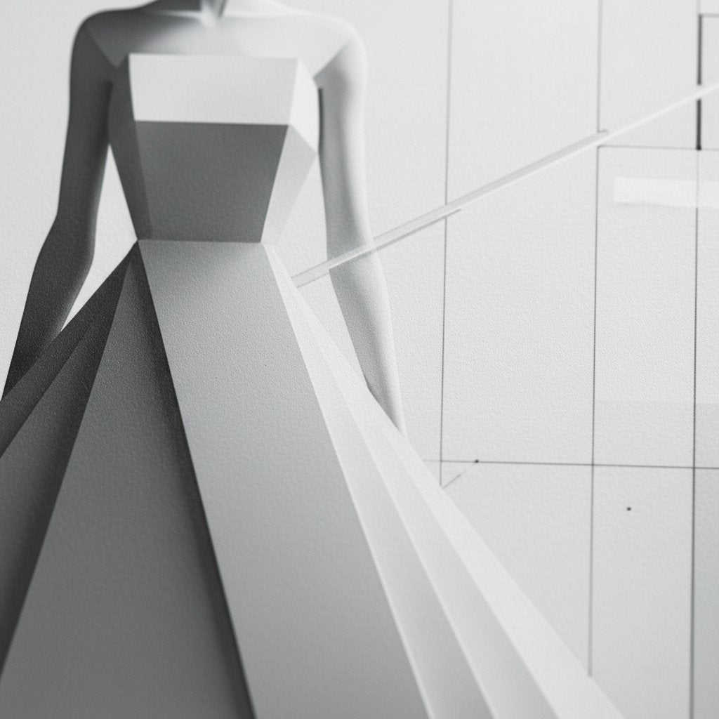 Architectural Muse: Minimalist Silhouette Art Print detail close up 11