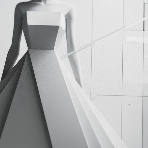 Architectural Muse: Minimalist Silhouette Art Print detail close up 11