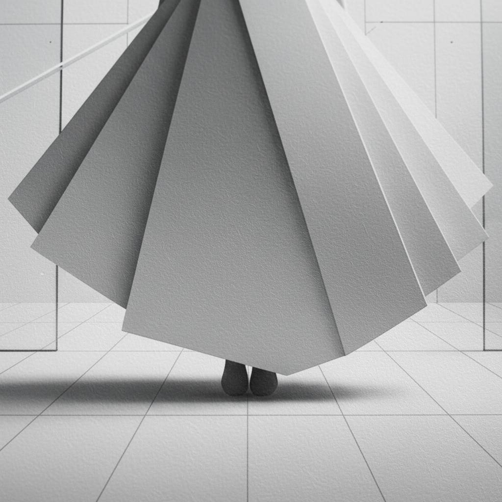 Architectural Muse: Minimalist Silhouette Art Print detail close up 12