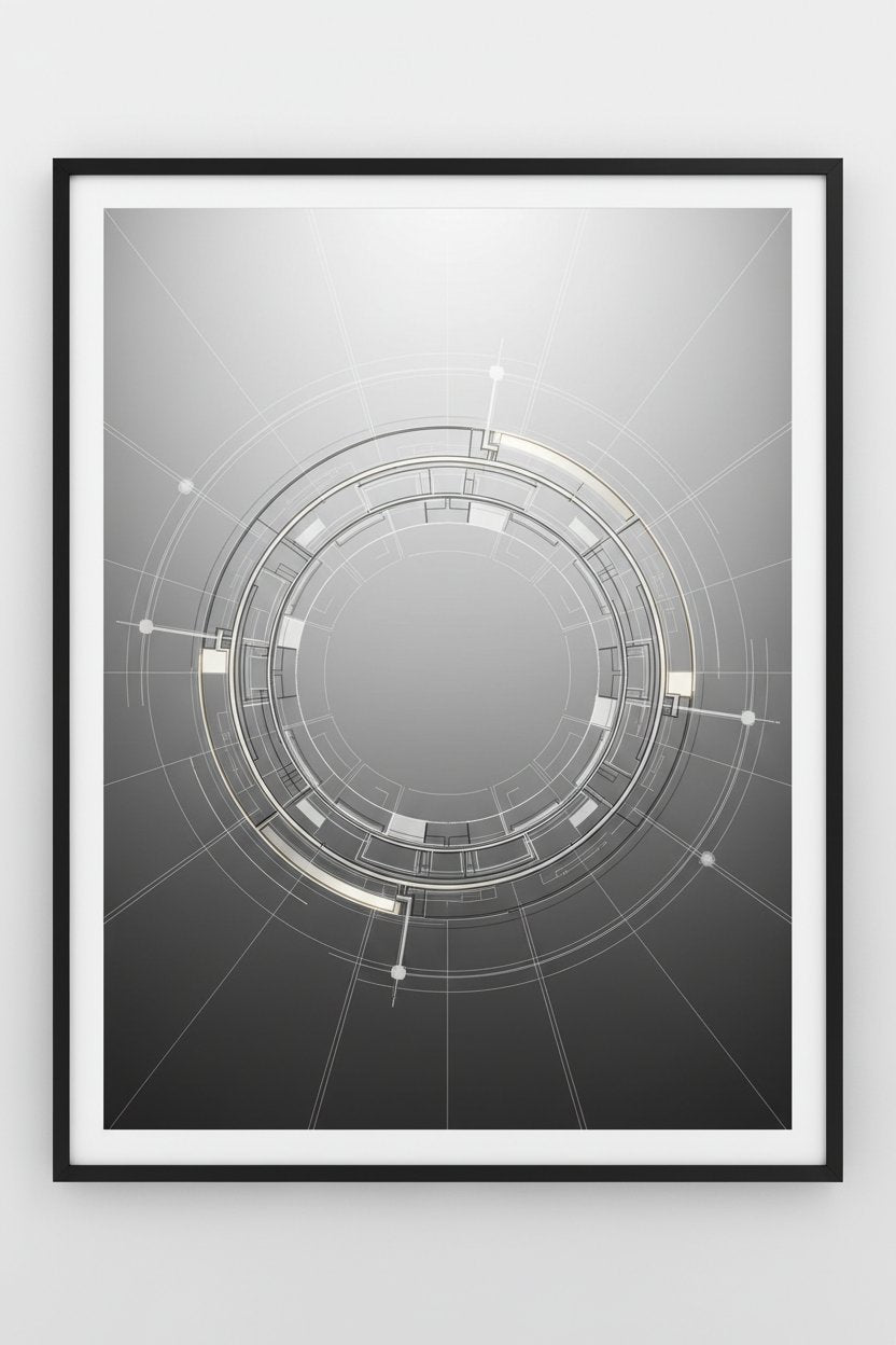 Architectural Ring Structure Fine Art Print main artwork
