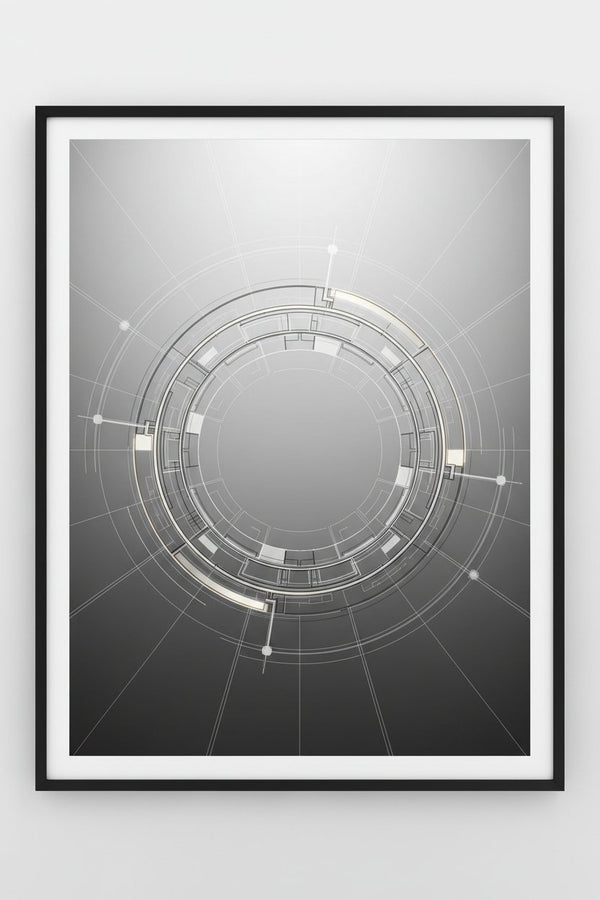 Architectural Ring Structure Fine Art Print main artwork