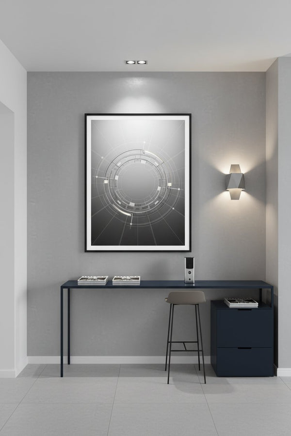 Architectural Ring Structure Fine Art Print wall art room scene 10