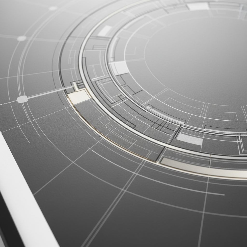 Architectural Ring Structure Fine Art Print detail close up 11