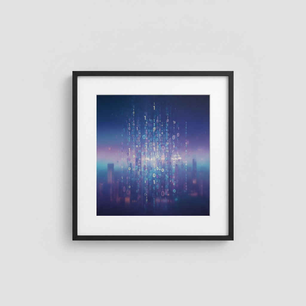 Binary Echoes in Suspended Neon Twilight