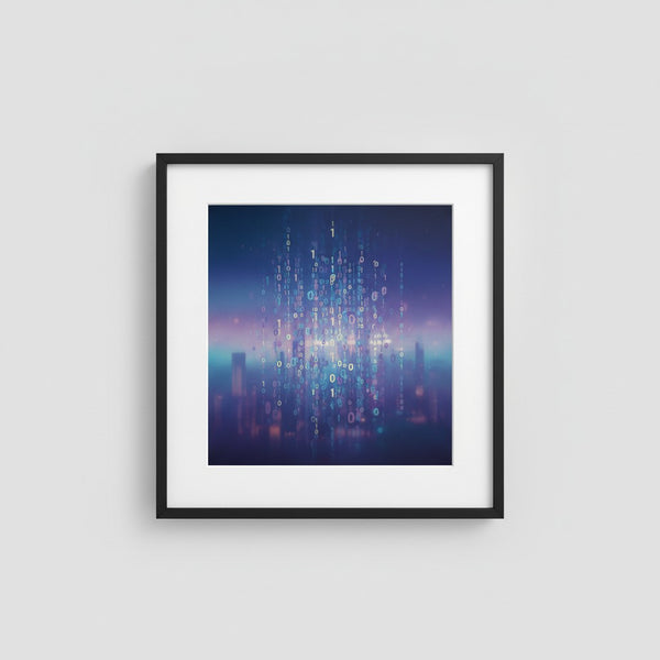 Binary Echoes in Suspended Neon Twilight