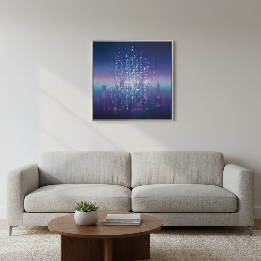 Binary Echoes in Suspended Neon Twilight