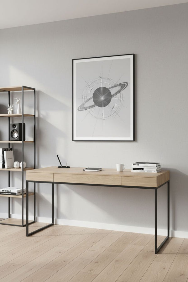 Celestial Ring Horizon Art Print - Modern Minimalist Decor wall art room scene 6