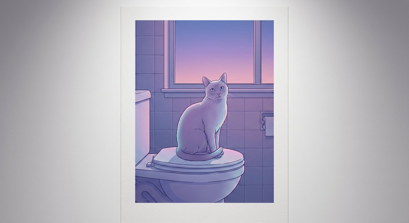 Domestic Stillness in the Violet Afterglow