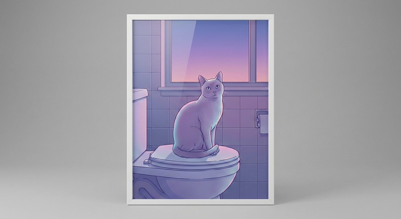 Domestic Stillness in the Violet Afterglow