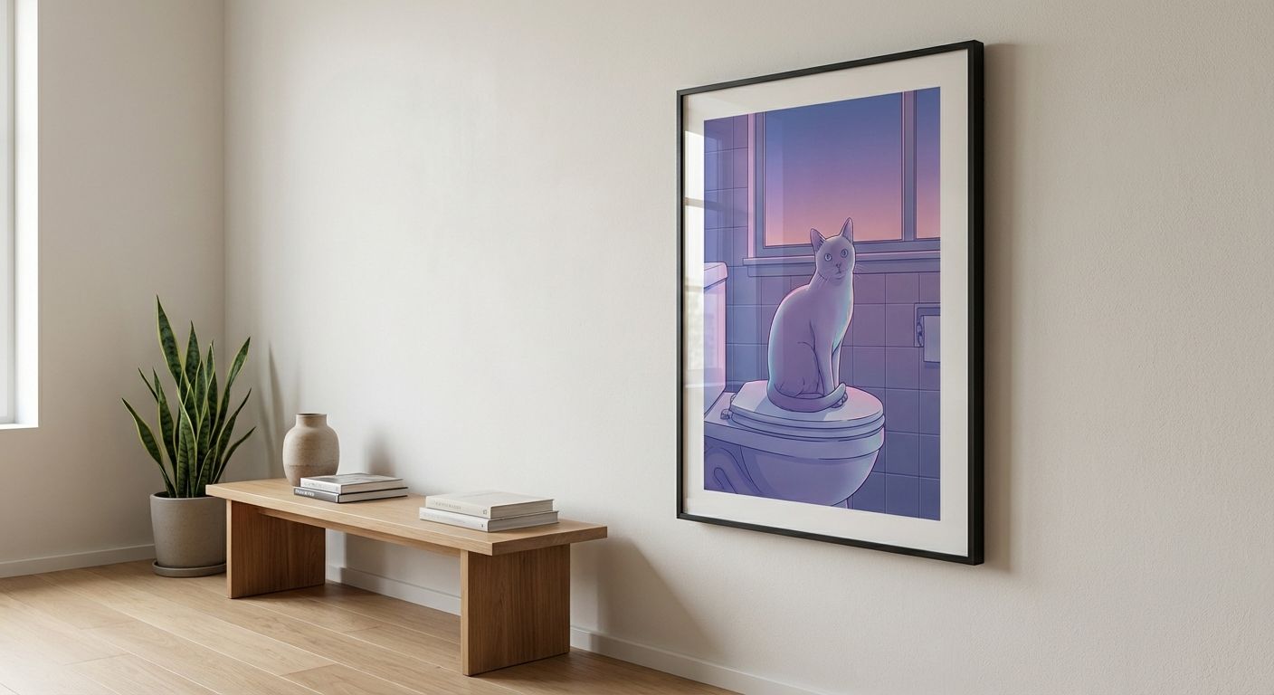 Domestic Stillness in the Violet Afterglow