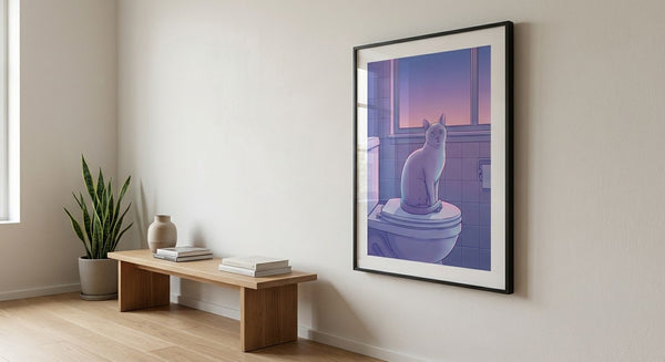 Domestic Stillness in the Violet Afterglow