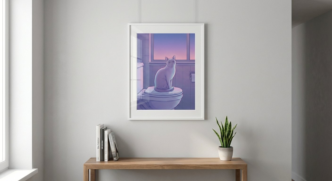 Domestic Stillness in the Violet Afterglow