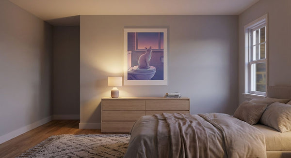 Domestic Stillness in the Violet Afterglow