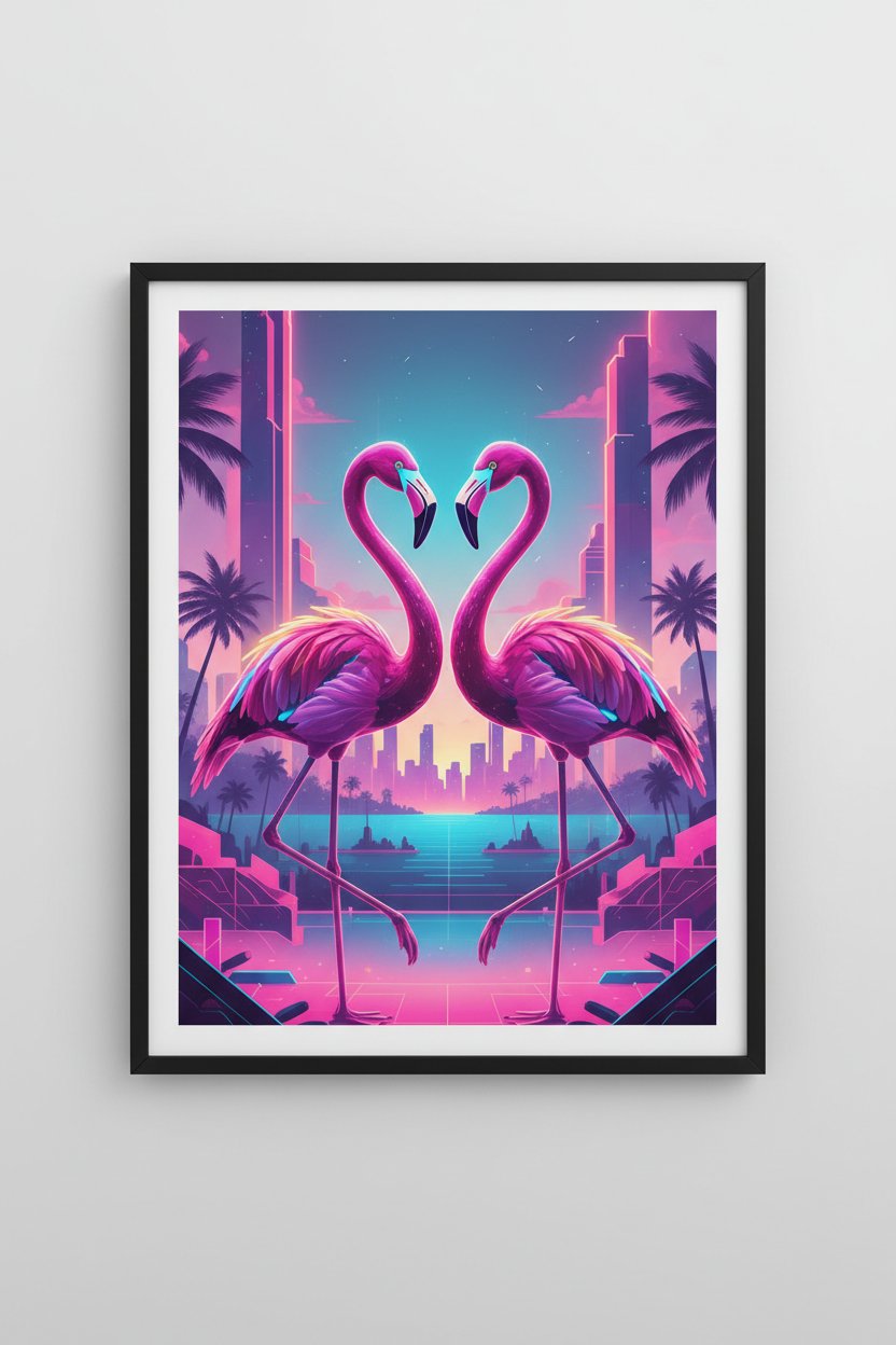 Electric Flamingo Dusk Reverie main artwork