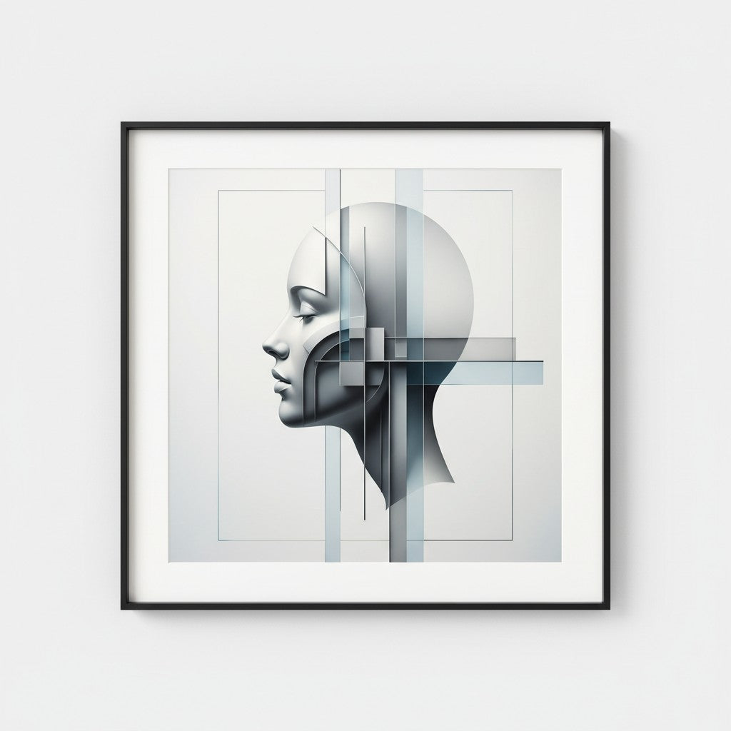 Elegant Gaze Minimalist Profile Wall Art main artwork