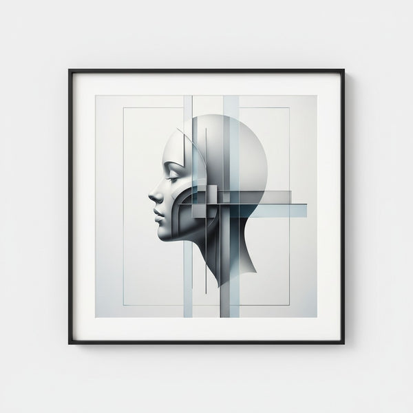 Elegant Gaze Minimalist Profile Wall Art main artwork