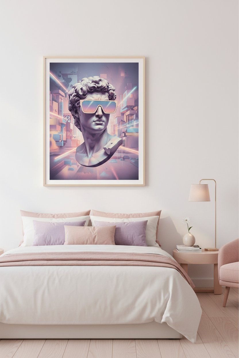 Late Night Pop Graffiti Dreamscape wall art room scene 3