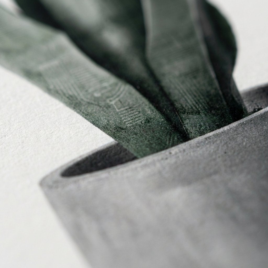 Linear Botanical Presence in Void