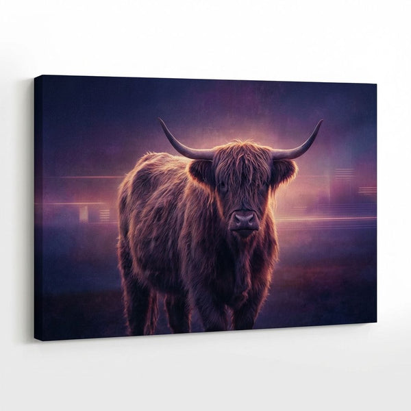 Luminous Highland Guardian in Silent Midnight