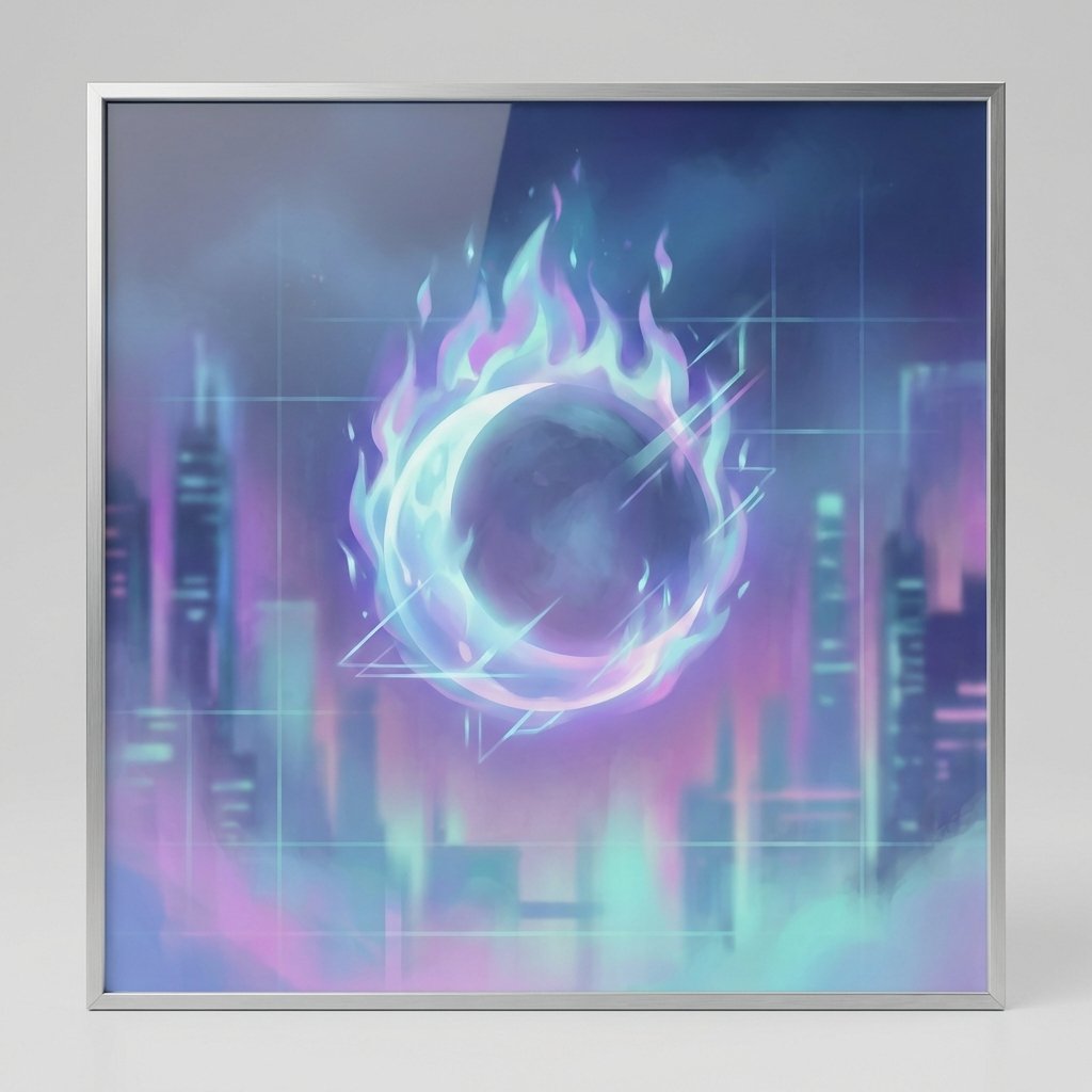 Luminous Suspension of the Smoldering Midnight Moon