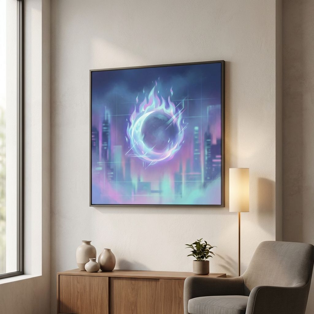 Luminous Suspension of the Smoldering Midnight Moon