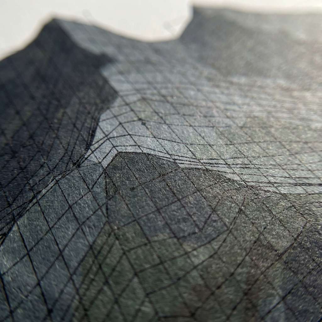 Matrixed Mountain Silhouette Structural Study