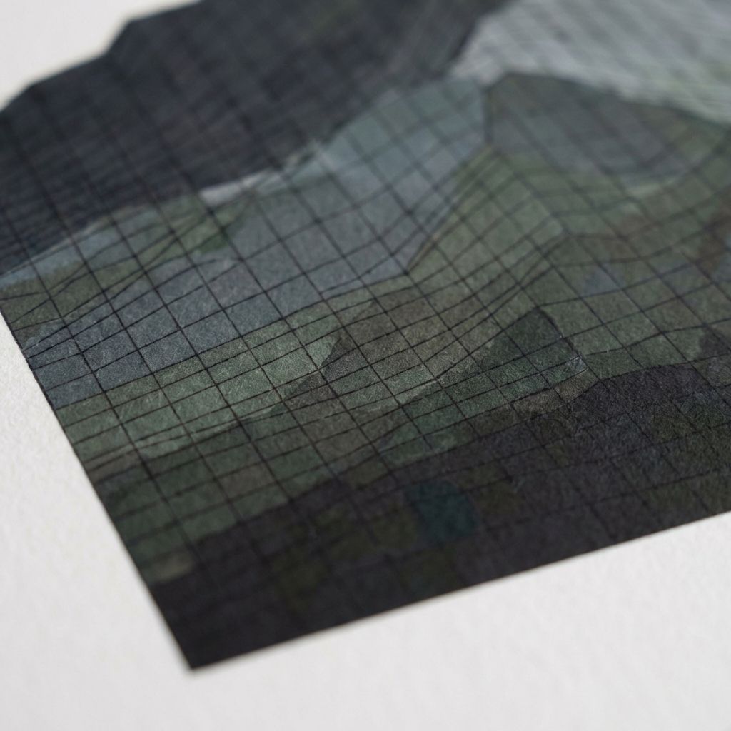 Matrixed Mountain Silhouette Structural Study