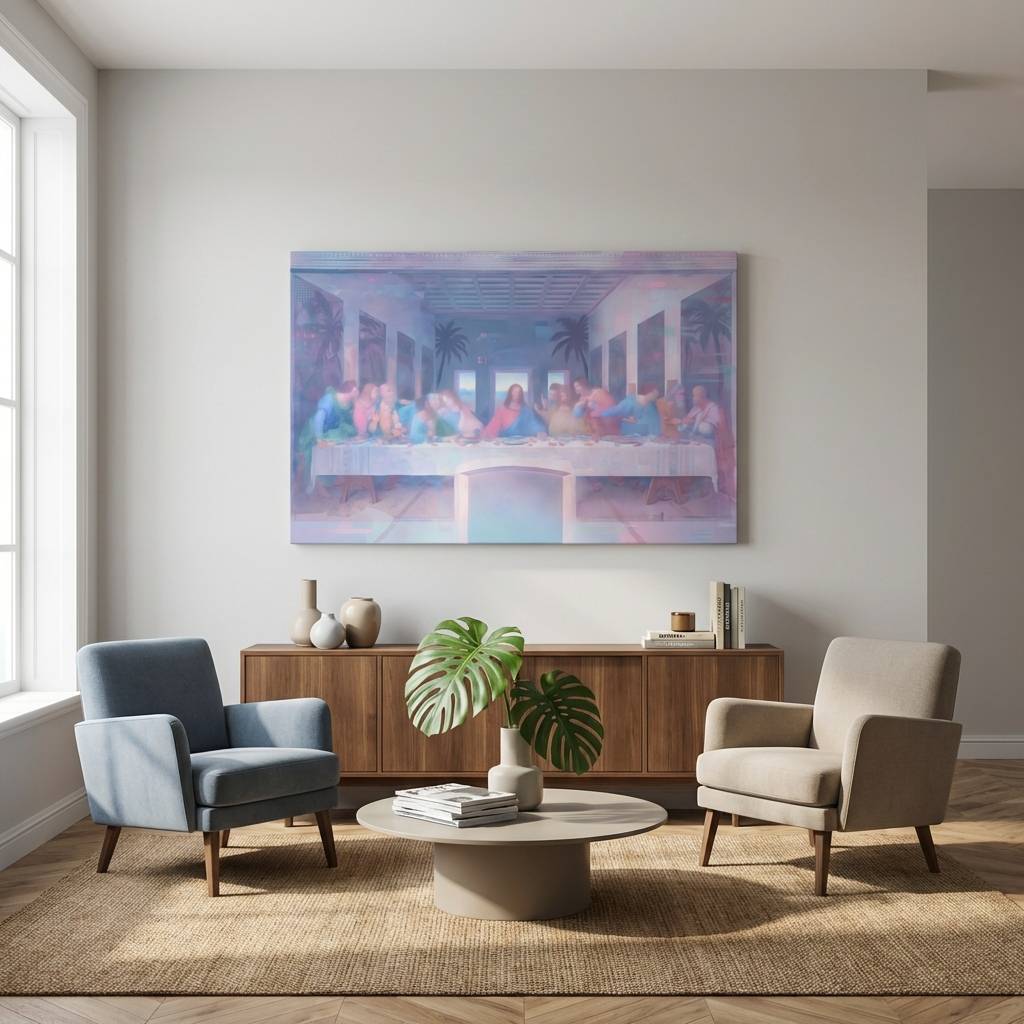 Midnight Gathering in Suspended Blue