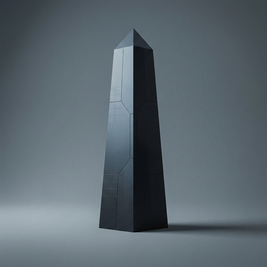 Monolithic Obelisk Study in Warm Gray