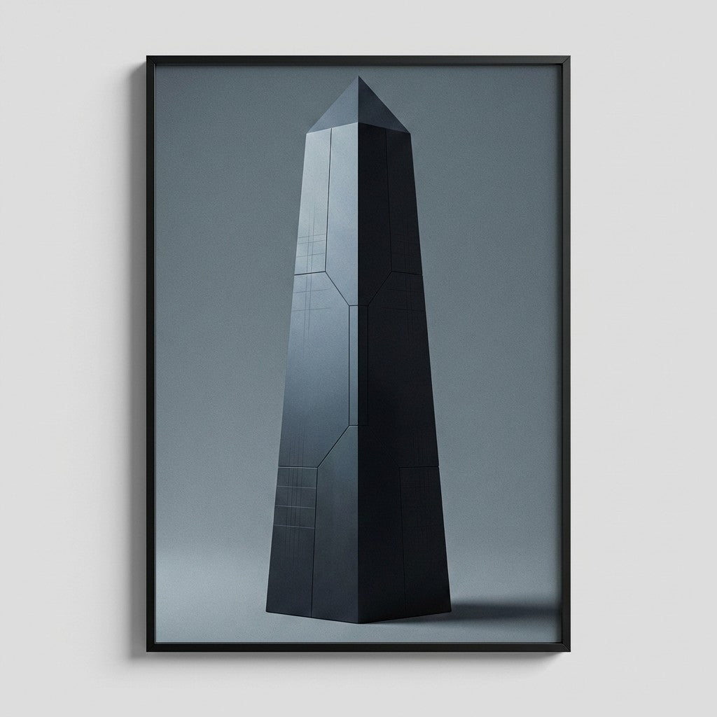 Monolithic Obelisk Study in Warm Gray