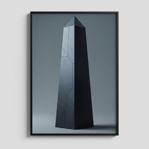 Monolithic Obelisk Study in Warm Gray