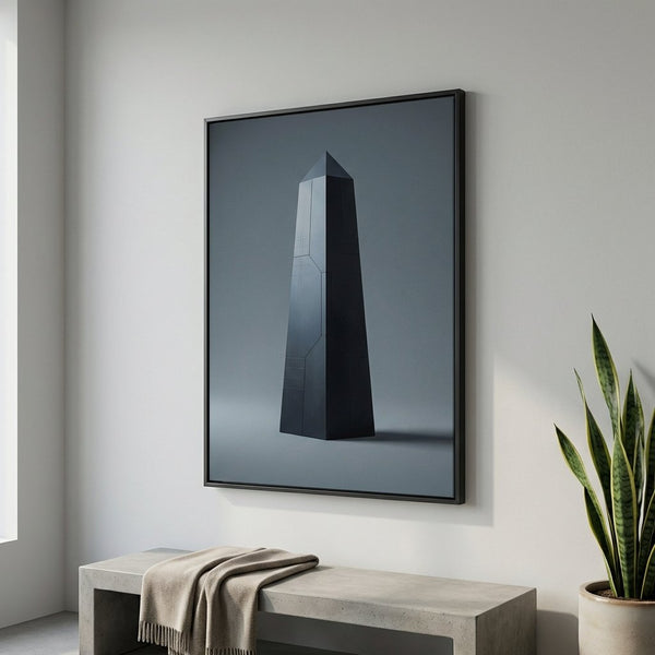 Monolithic Obelisk Study in Warm Gray
