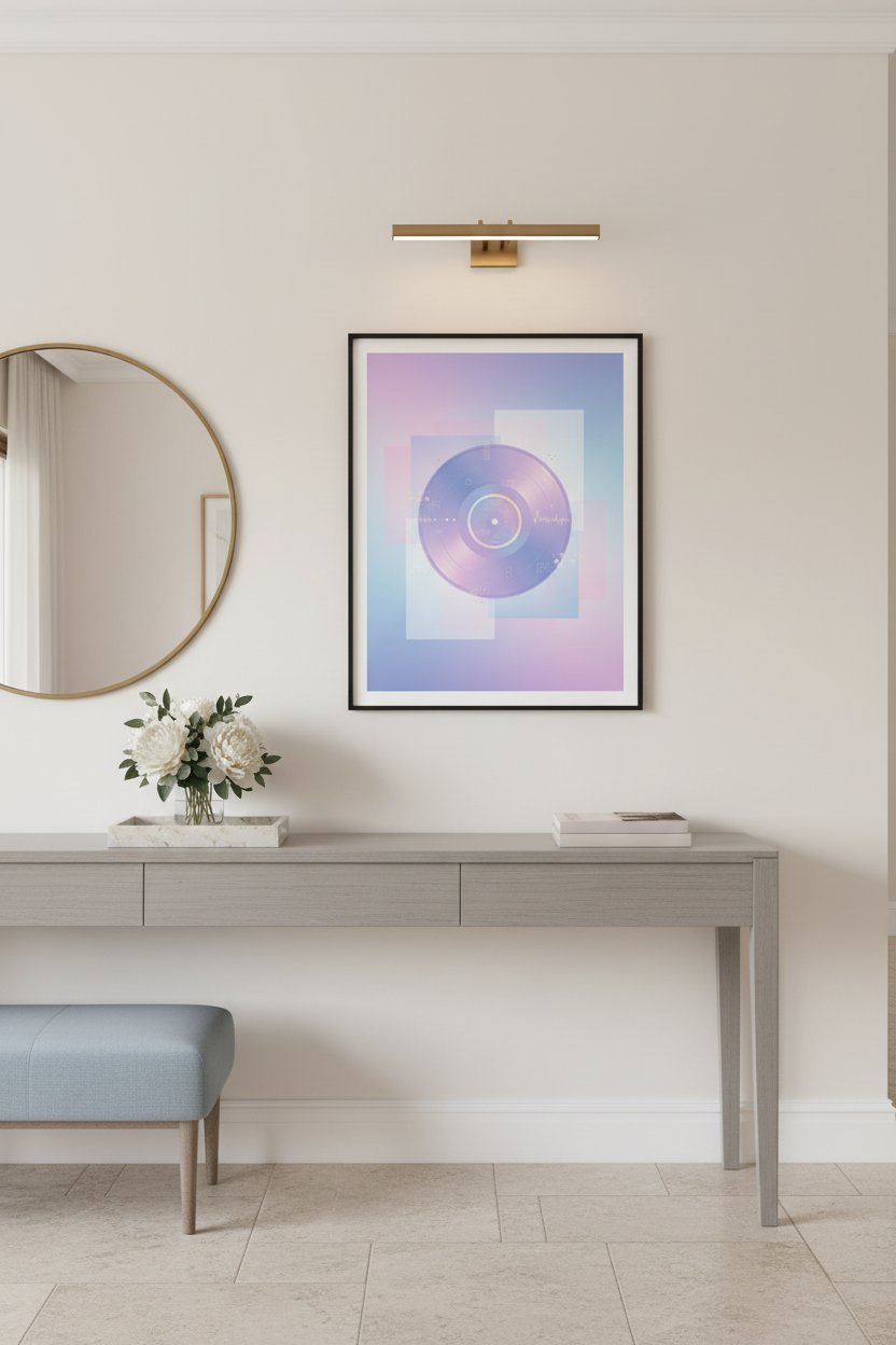 Neon Vinyl Reverie Fine Art Print wall art room scene 5