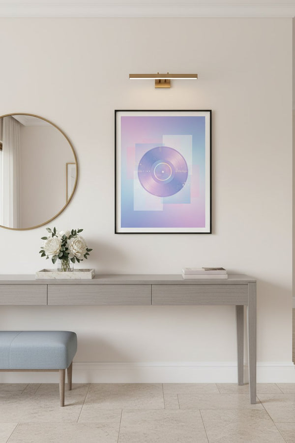 Neon Vinyl Reverie Fine Art Print wall art room scene 5