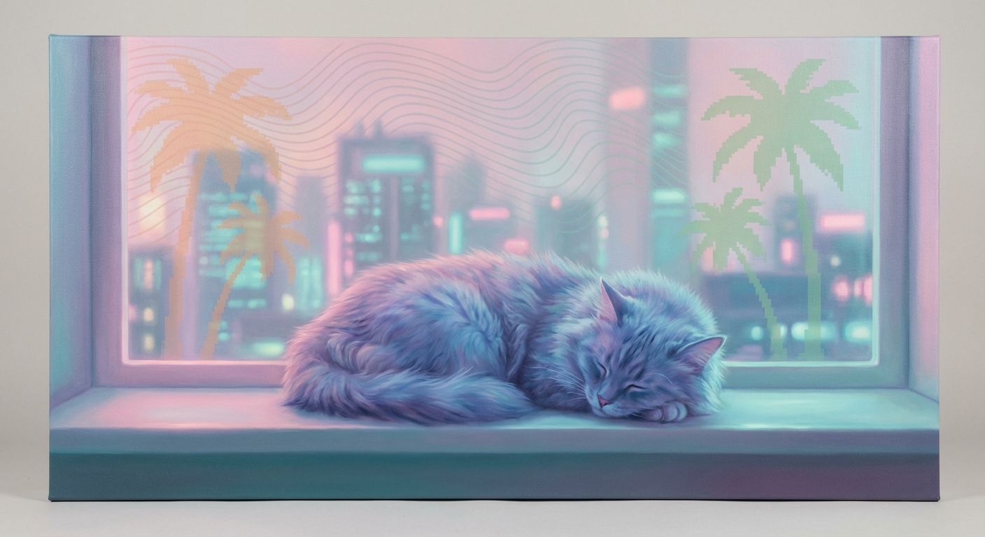 Nocturnal Repose Under Soft Luminescence