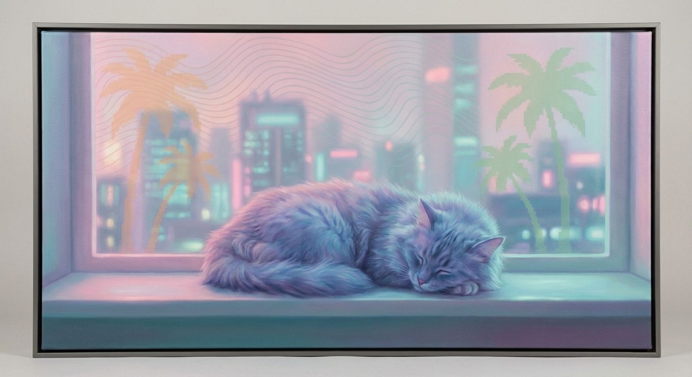 Nocturnal Repose Under Soft Luminescence