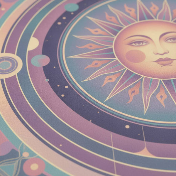 Pastel Sun Reverie: Faded Glow Art Print detail close up 12