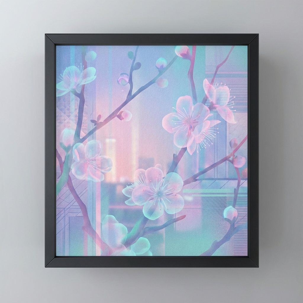 Plum Blossoms in Eternal Ambient Glow