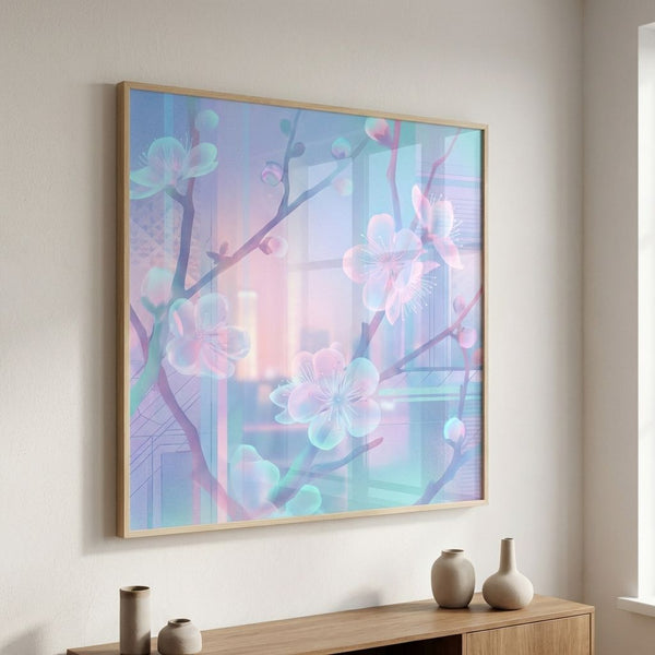 Plum Blossoms in Eternal Ambient Glow