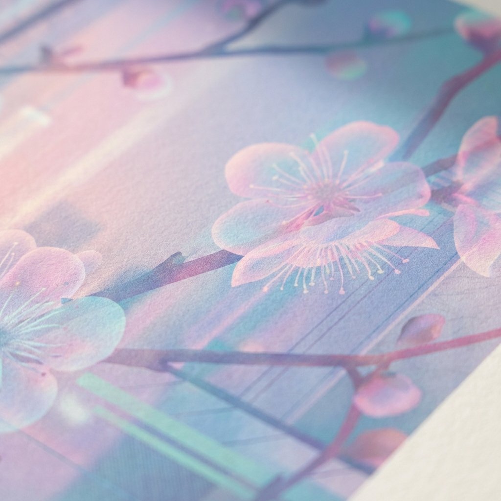 Plum Blossoms in Eternal Ambient Glow