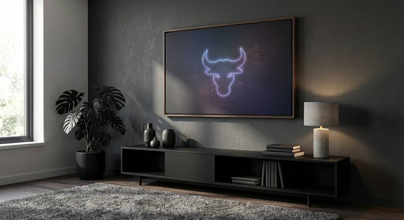 Primal Shadow Bull Head Silhouette Wall Decor