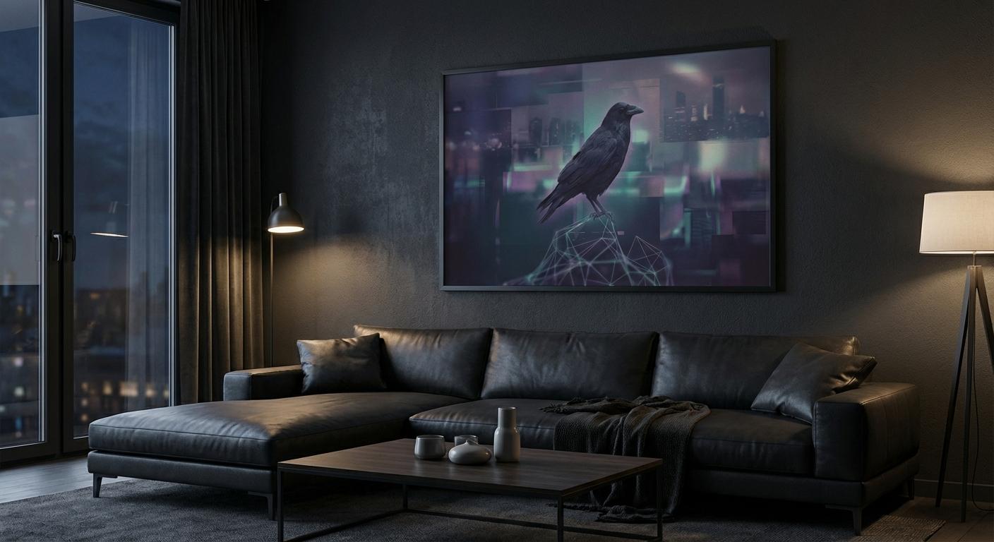 Shadows of the Silver Omen Raven Art
