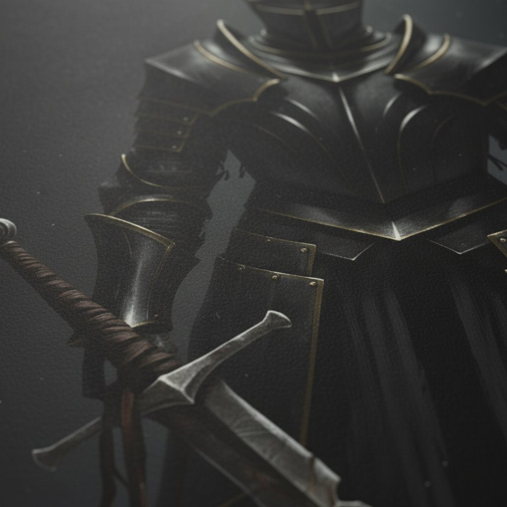 Shattered Valor: Gothic Relic Fine Art detail close up 12