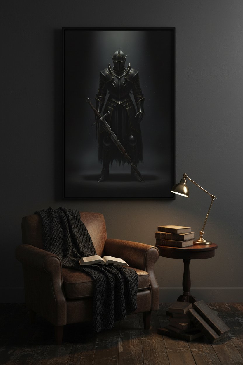 Shattered Valor: Gothic Relic Fine Art wall art room scene 6